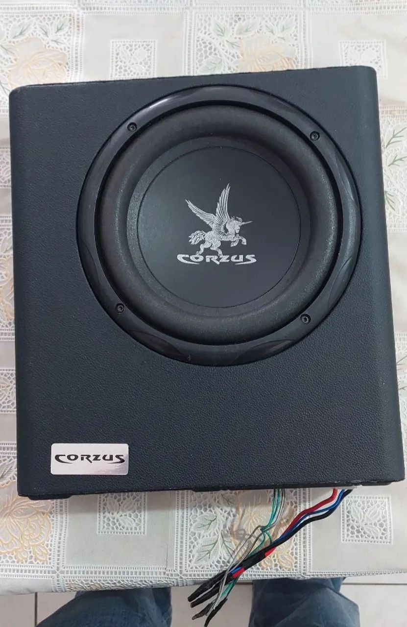 Caixa Slim Cxms200 Sub 8'' Amplificada - Corzus Cor Preto