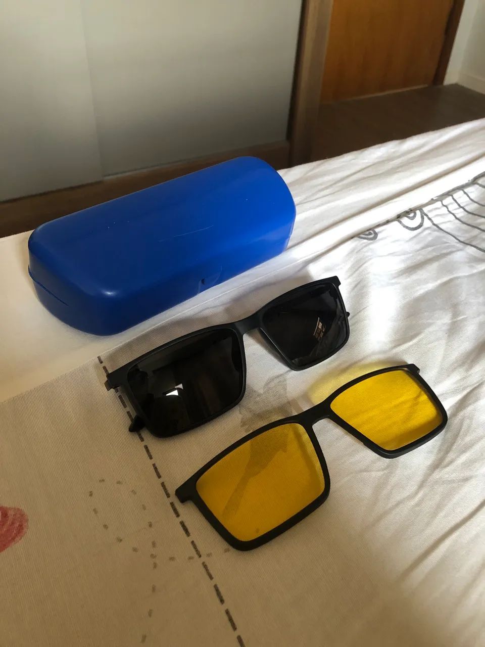 Óculos masculino com Clipon 3 em 1  - Foto 3