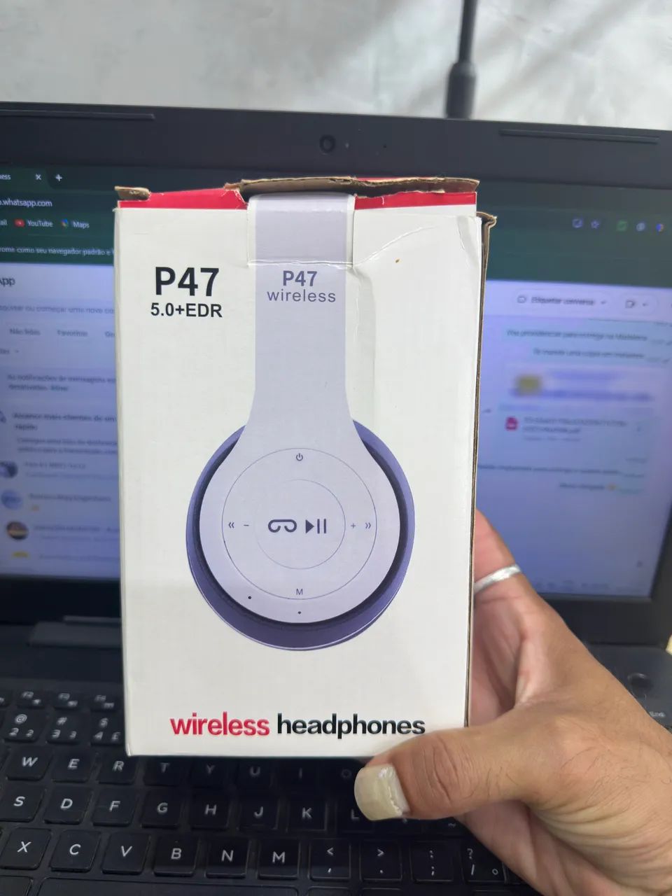 Fone Bluetooth P47 Wireless - Última unidade. - Foto 2