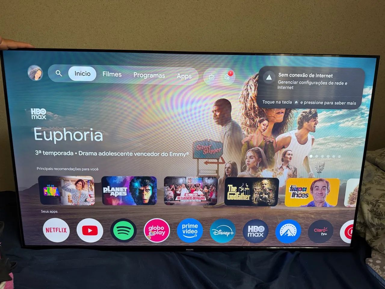 Tv Philips 4k led UHD 50 polegadas 