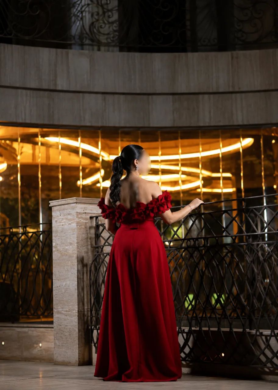 VESTIDO LONGO VERMELHO - RAQUEL DE QUEIROZ - Foto 3
