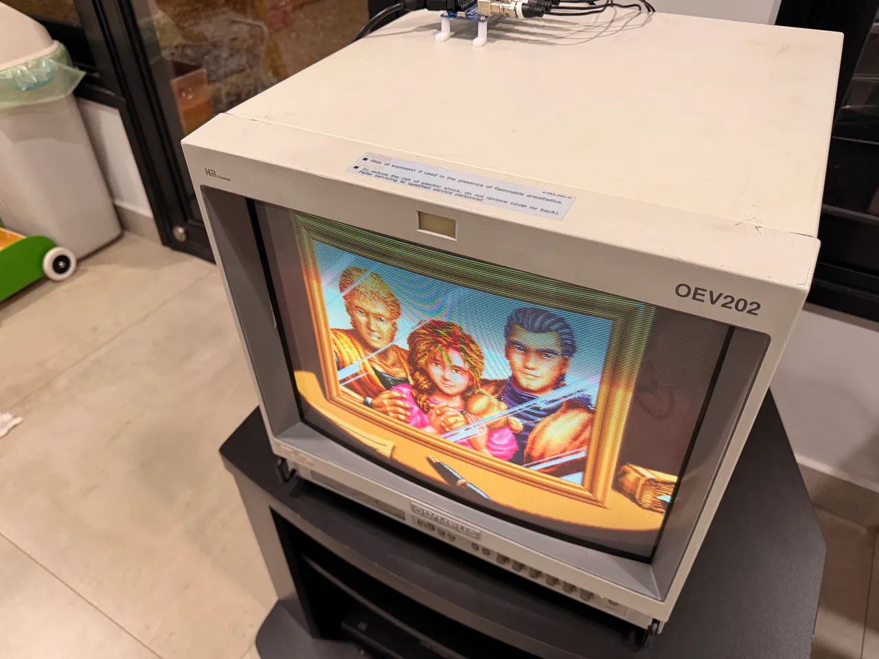 Monitor Profissional Olympus OEV202 Sony Trinitron PVM 20? RGB - Retrogame / Arcade