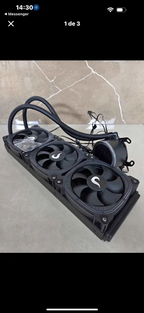 Water cooler 360mm ice black Rise Mode