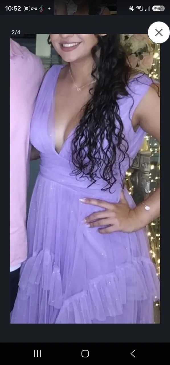 Vestido longo lavanda  - Foto 2