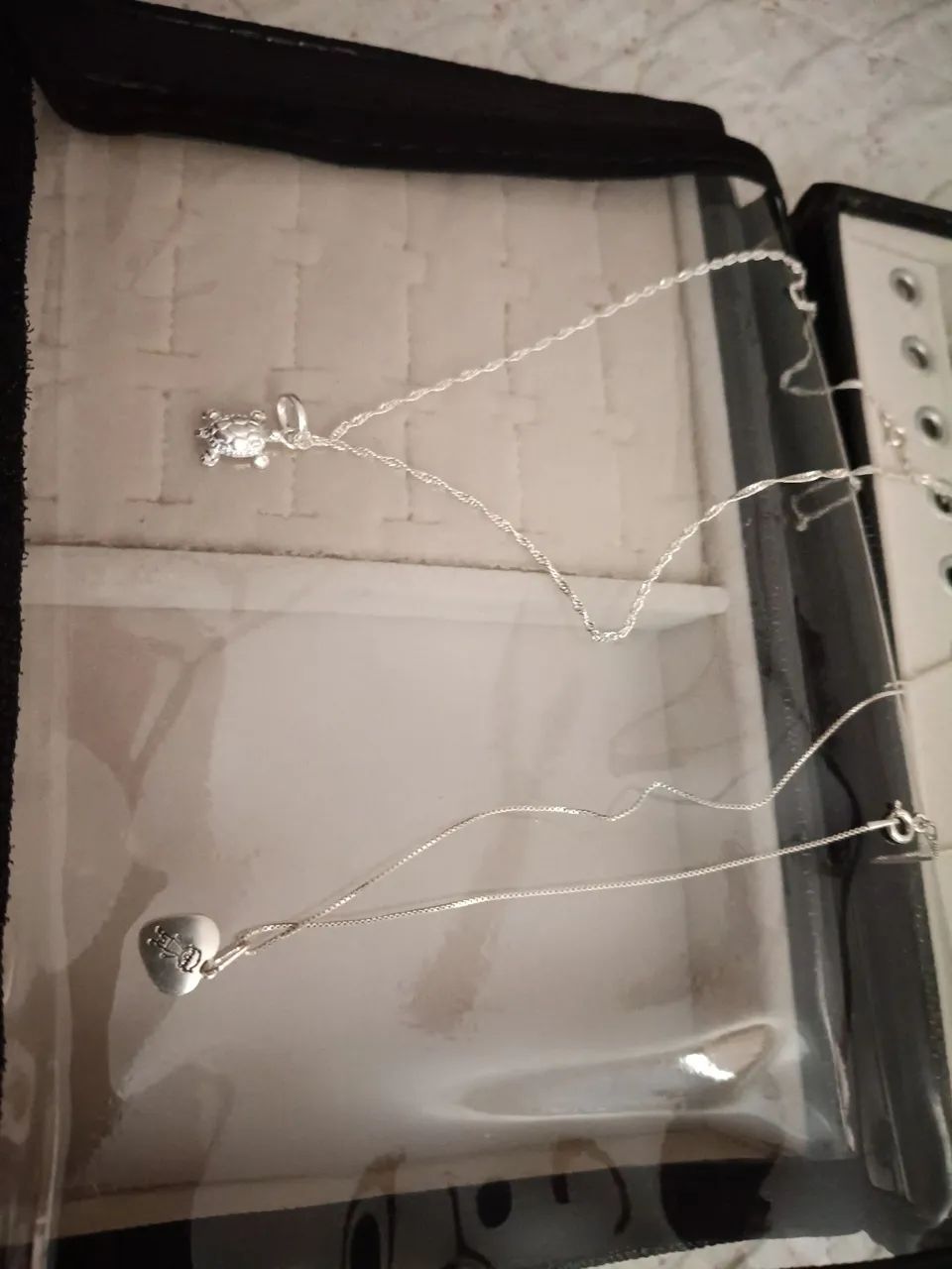 Corrente de prata com pingente  - Foto 3
