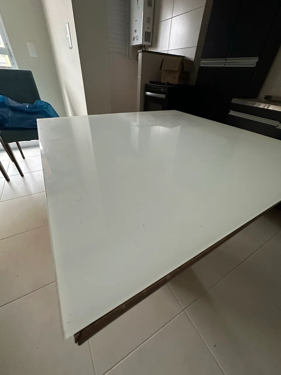 Vendo mesa jantar de vidro - Foto 3