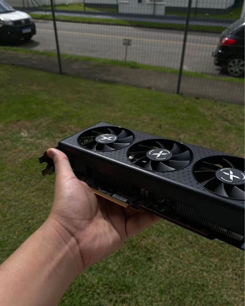Rx 7600 xfx qick 308 triple fan 8gb - Foto 4