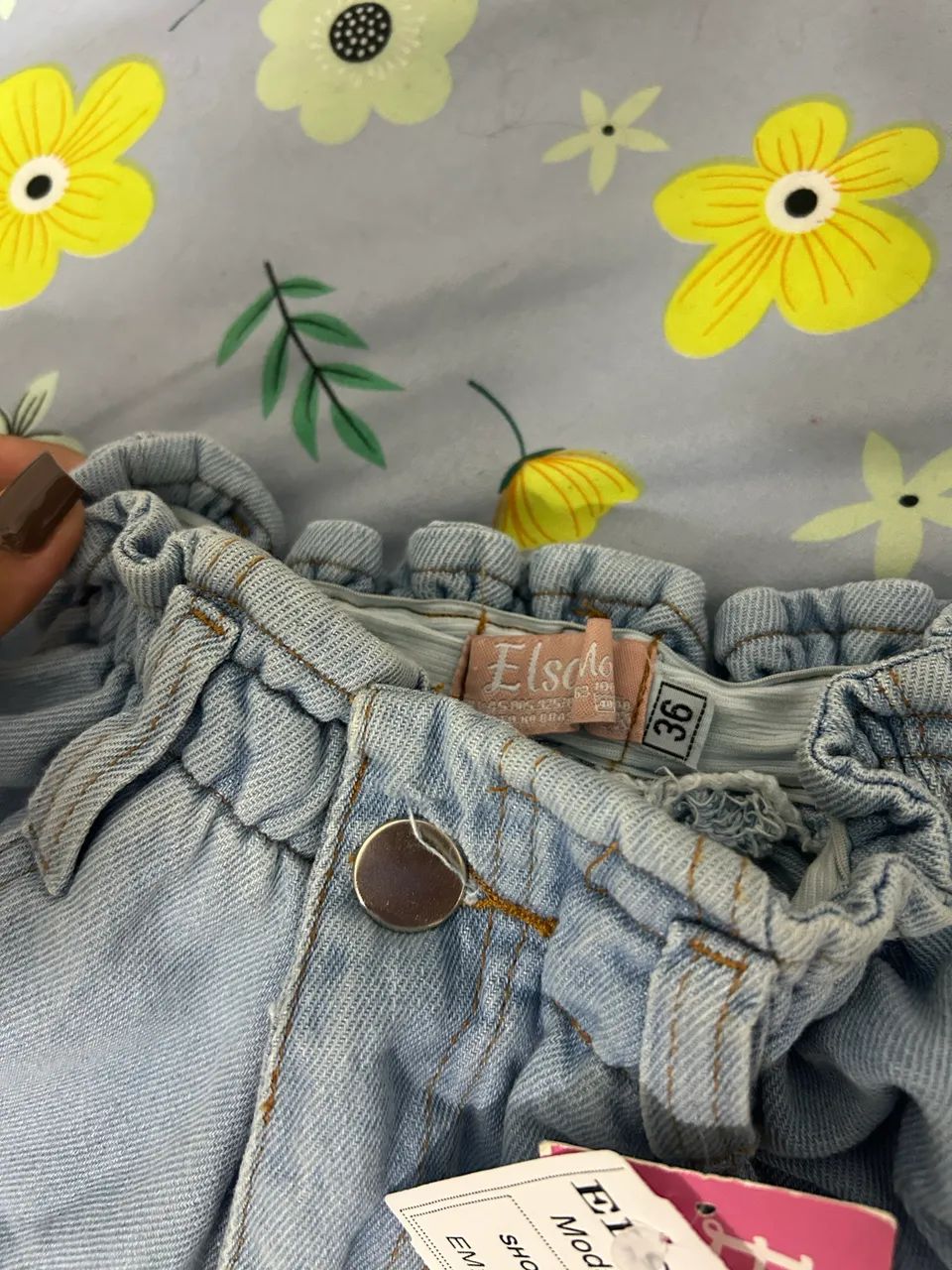 Short Jeans tam 36 - Foto 3