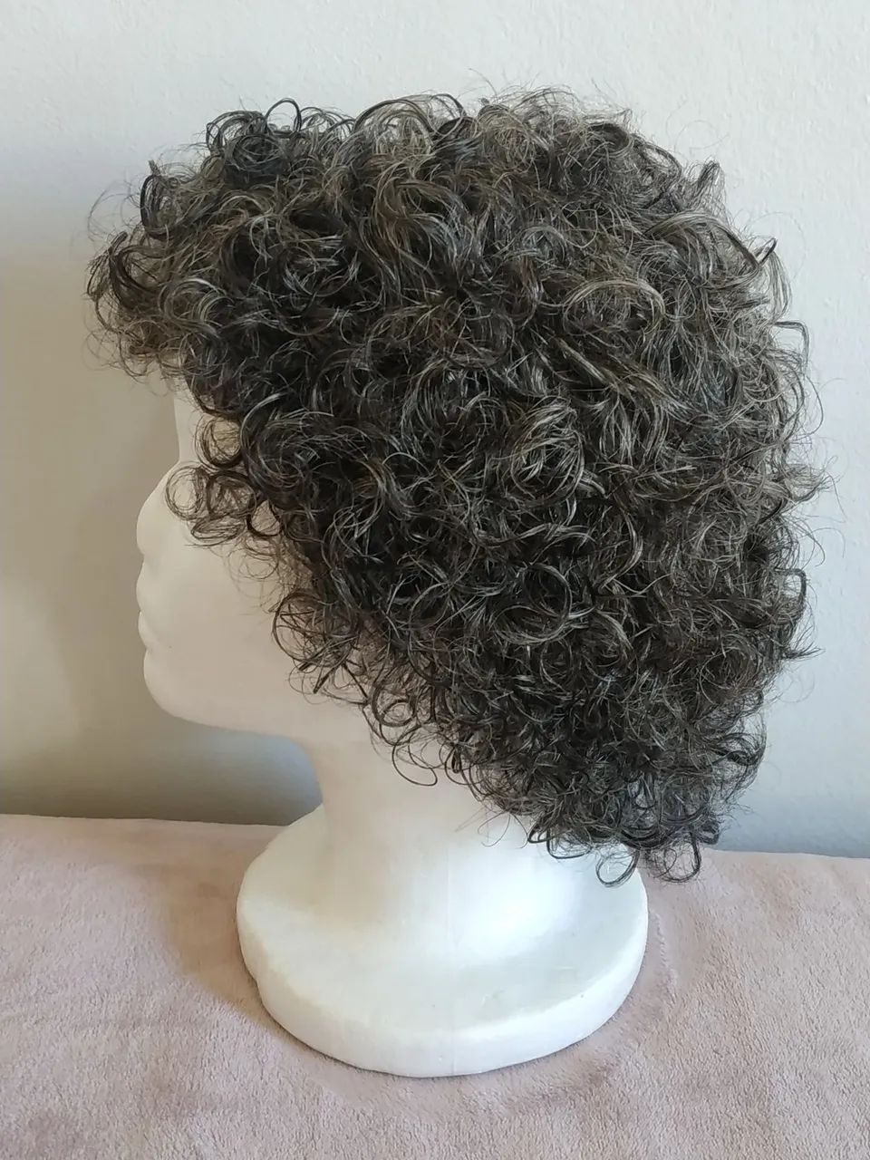 Peruca Grisalha Nova Cabelo Humano  - Foto 4