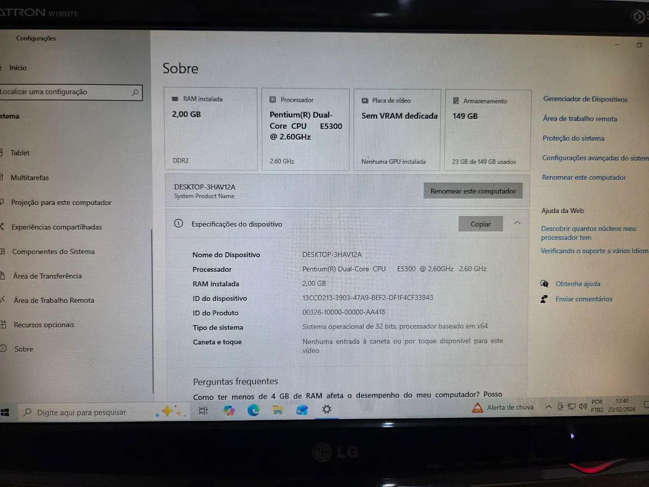 Pc de escritório baixa configurações. Leia o texto do anúncio. - Foto 2