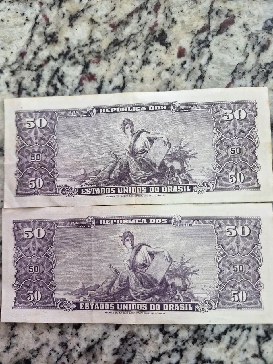 VENDO 2 NOTAS 50 CRIZEIROS (PRINCESA ISABEL) - Foto 2