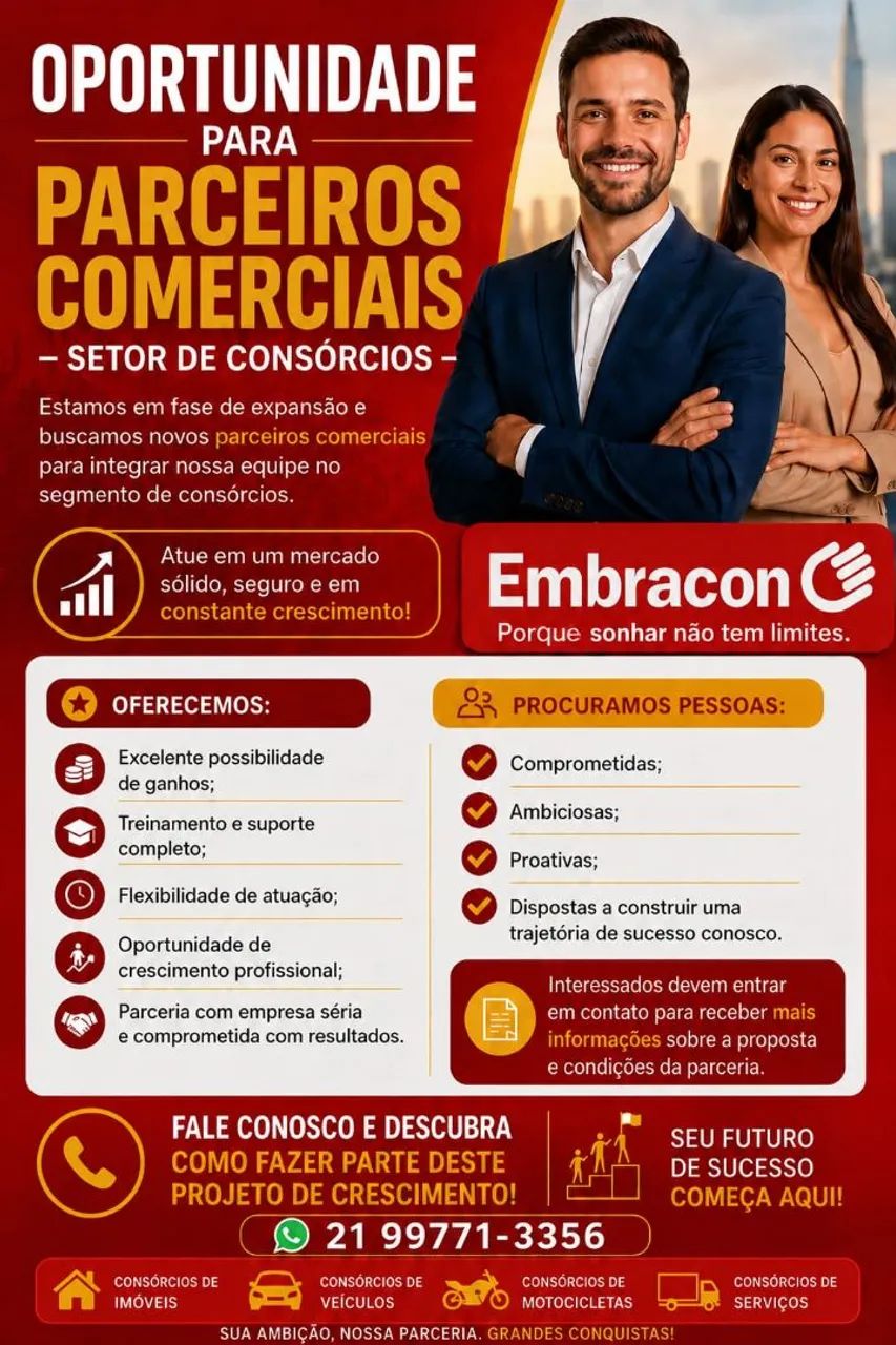 OPORTUNIDADE DE EMPREGO