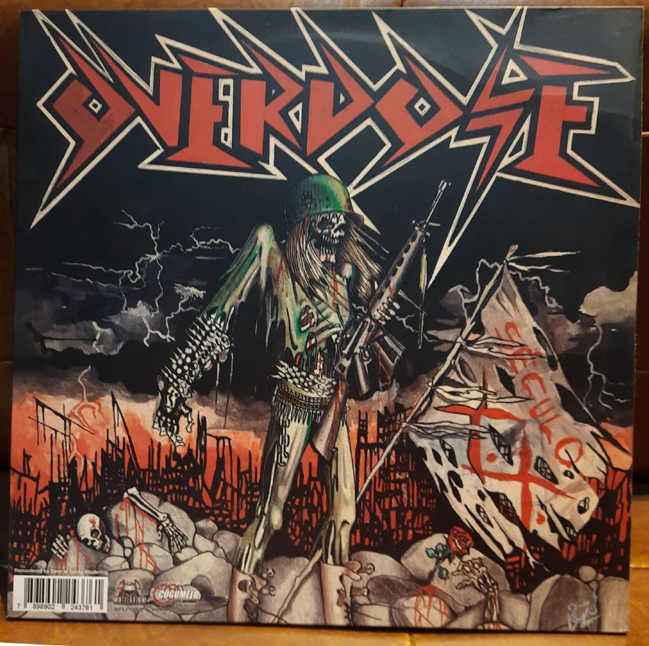 Lp Split Sepultura (Bestial Devastation) Overdose (Seculo XX) Novo, Limitado, vinil vermel - Foto 2