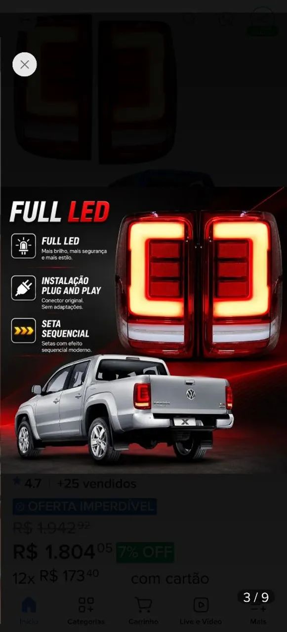 Farol e Lanterna Led Amarok  - Foto 5