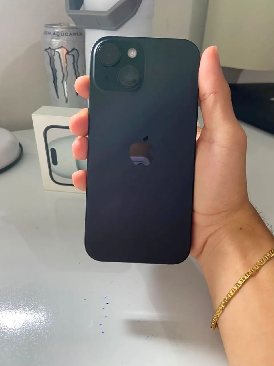 Título: iPhone 15 128GB Black (Impecável + Caixa e Capa)  - Foto 3