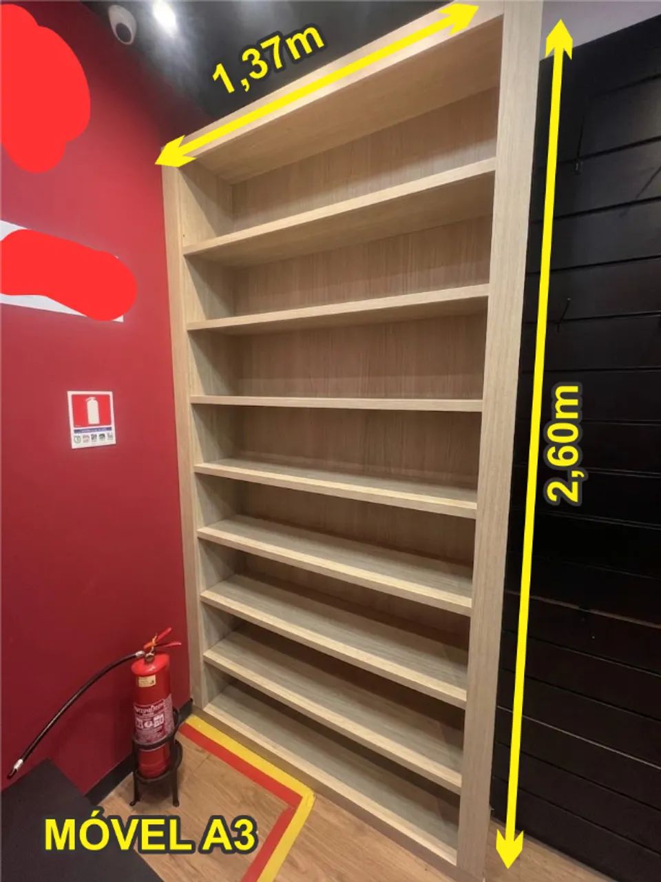Prateleiras, balcão, armários, vitrine e painel em MDF - Foto 4