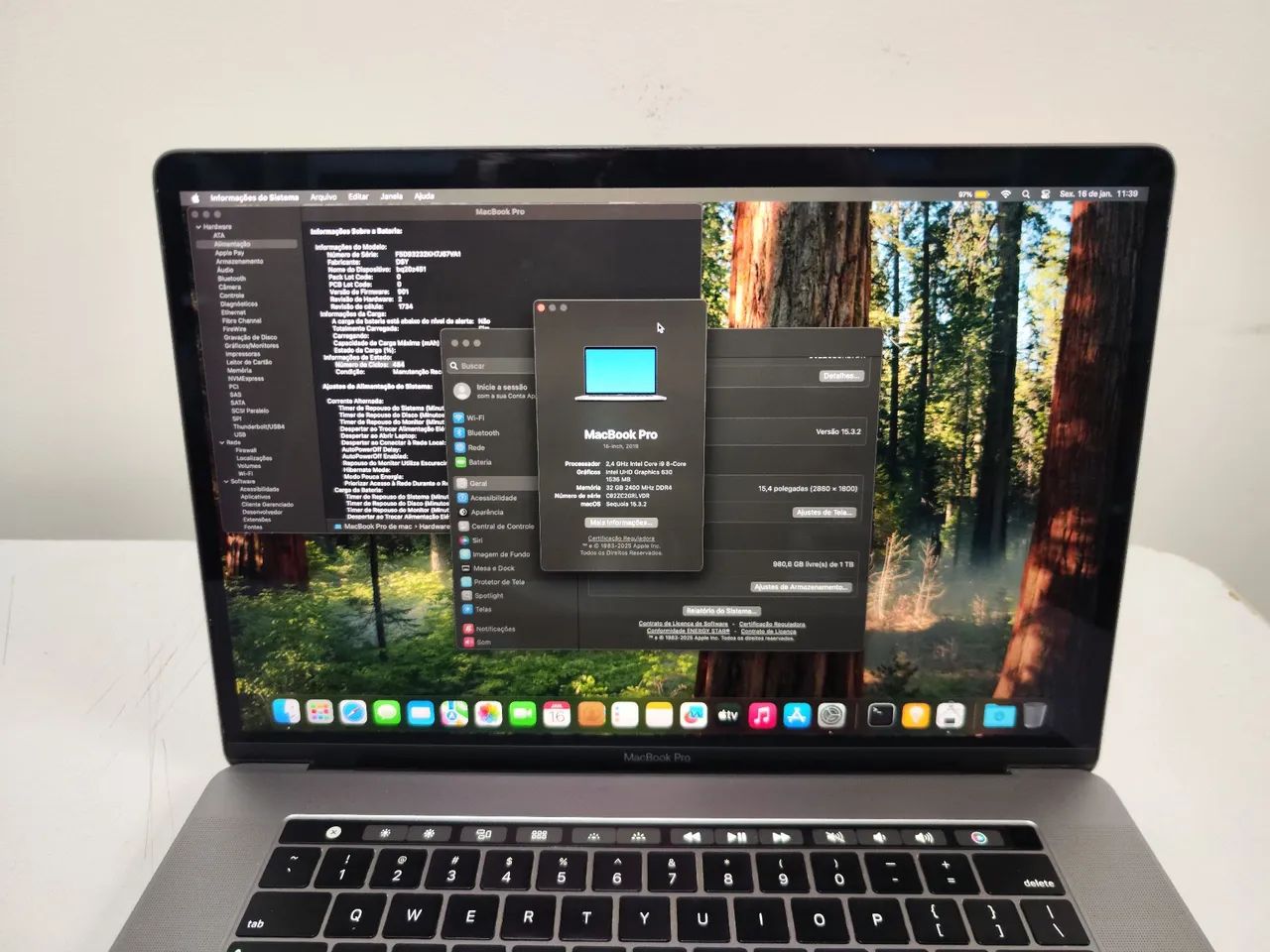 Apple MacBook Pro 2019 i9 16インチ 1TB 32GB Macbook Pro APPLE 2019 Intel Core I9 9TH 16gb 1TB Ssd, Placa de