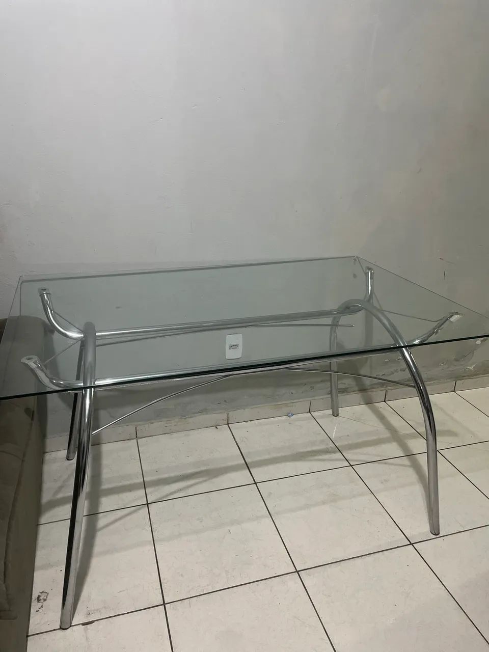 Mesa grande de vidro 