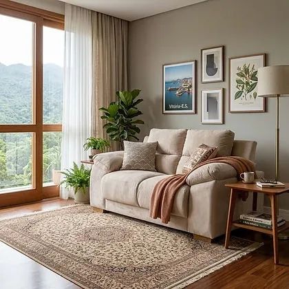 Sofa Luna 2 Lugares Tecido Veludo - Estofar - Foto 3