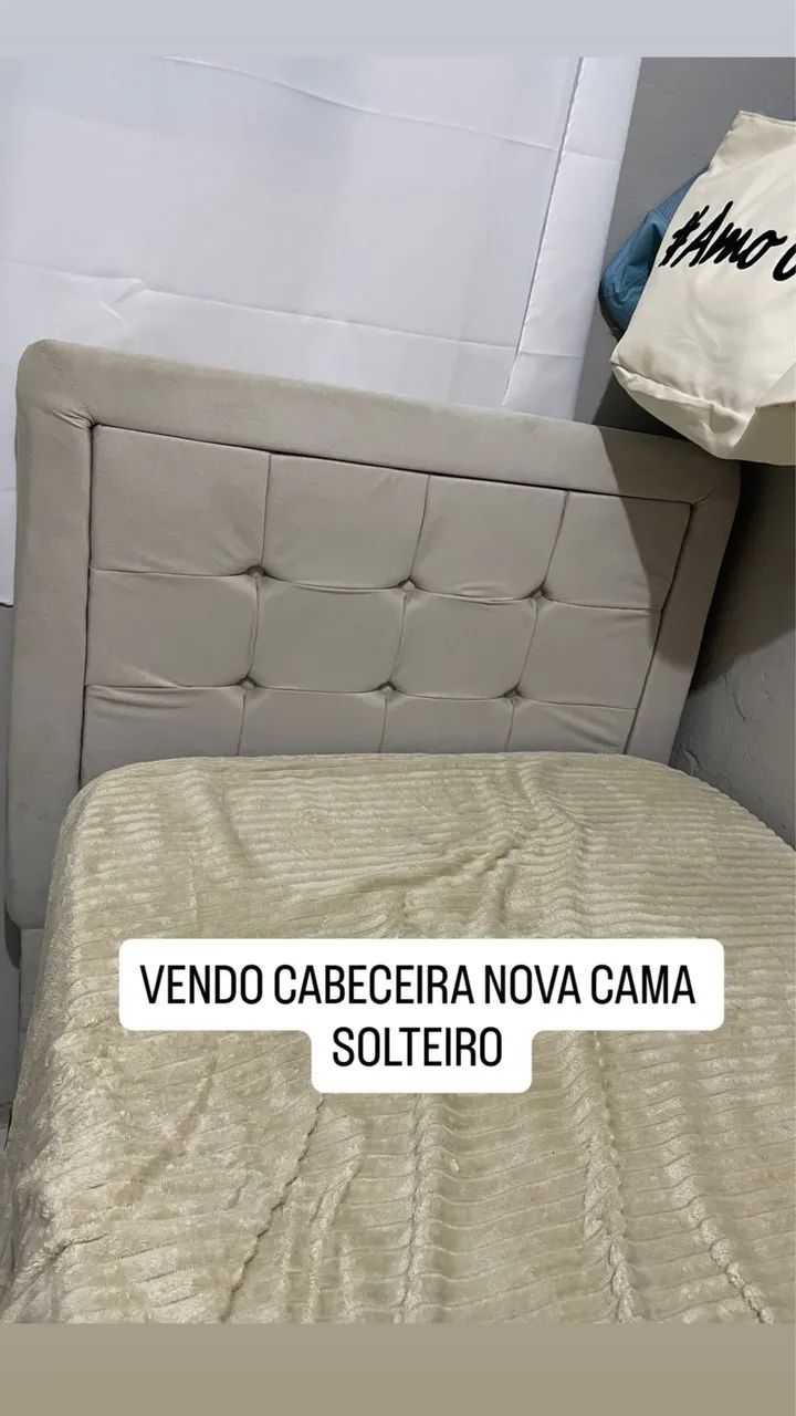 vendo cabeceira cama de solteiro 