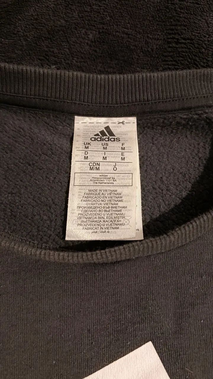 Moletom Adidas Preto Tamanho M - Foto 3