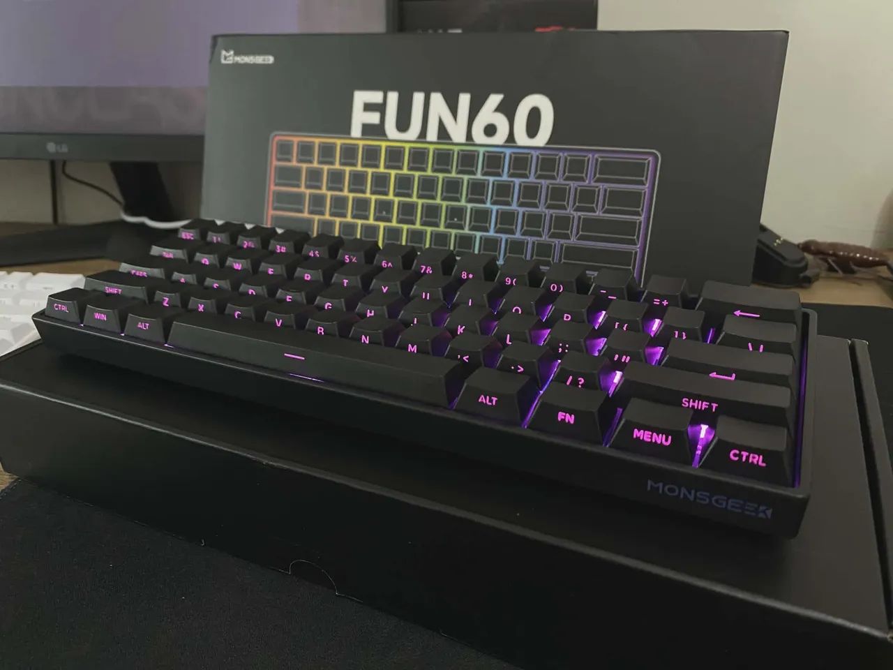 Teclado Magnético Gamer Fun60 Pro Black - Foto 2