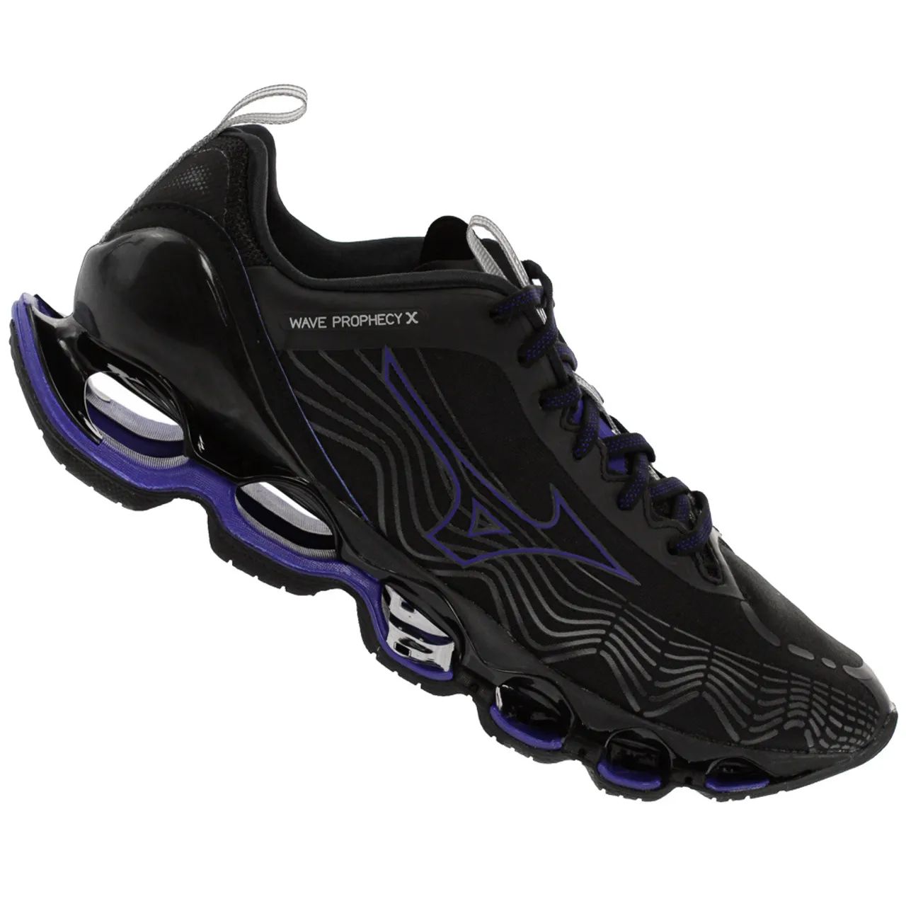 Tênis Mizuno Wave Prophecy X Preto e Azul -  44 - Foto 2