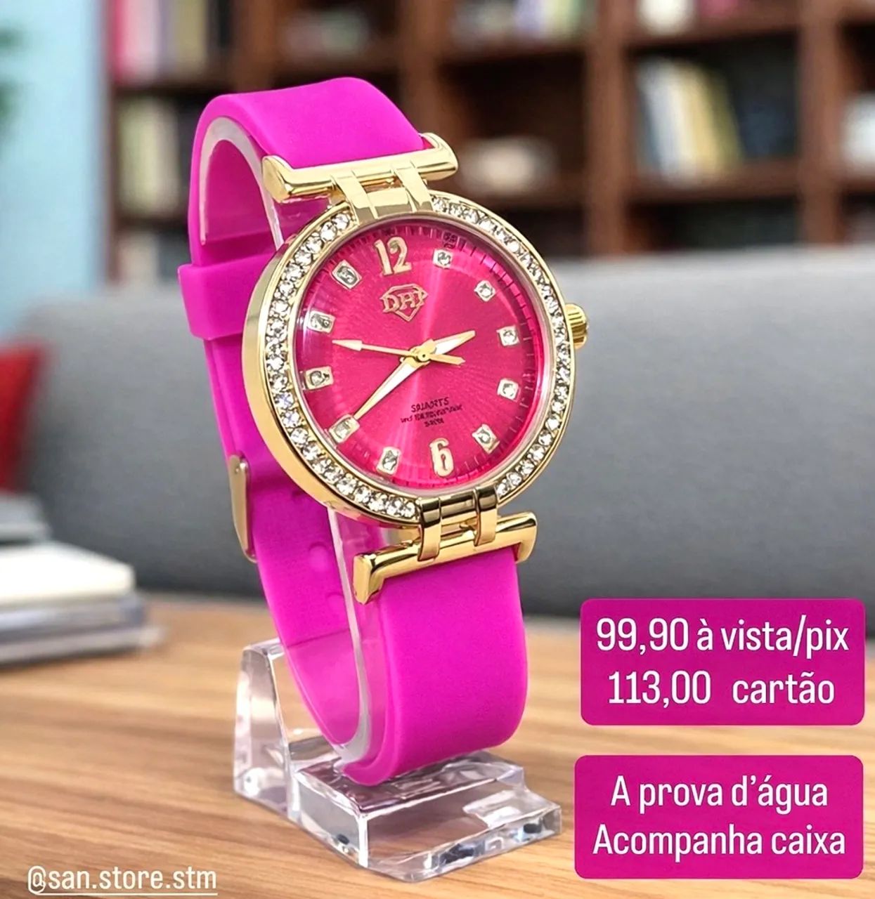 Relógio Pink a Prova Dagua  - Foto 2
