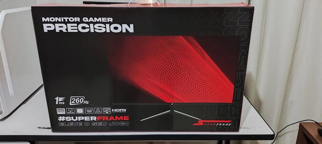 Monitor Gamer Superframe, 260hz, 24 polegadas
