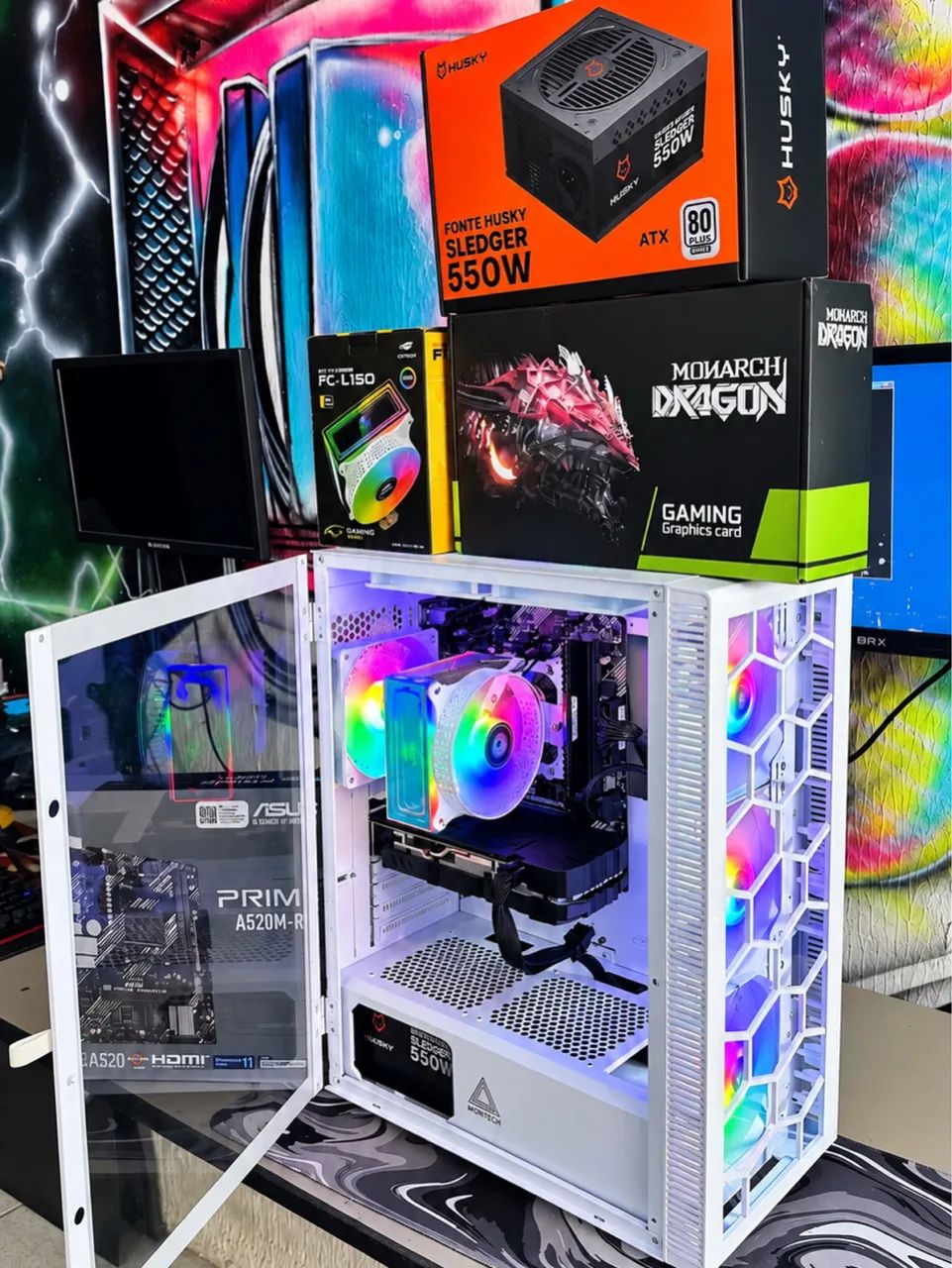 Pc gamer Ryzen 5 5500 + Rx 580 8gb  - Foto 2