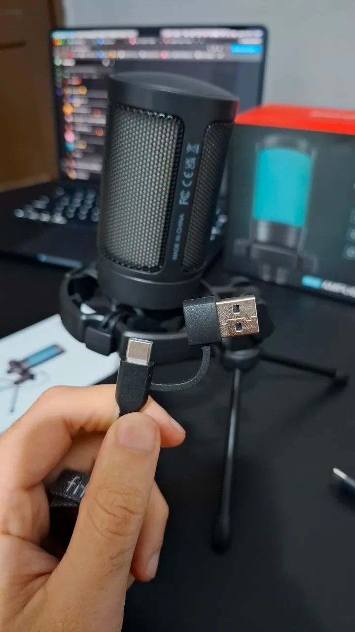 Microfone Gamer FIFINE AmpliGame A2 RGB - Foto 5