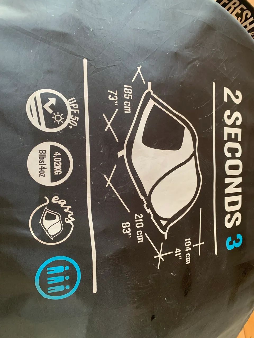 Barraca de camping fresh black 3 pessoas  - Foto 3