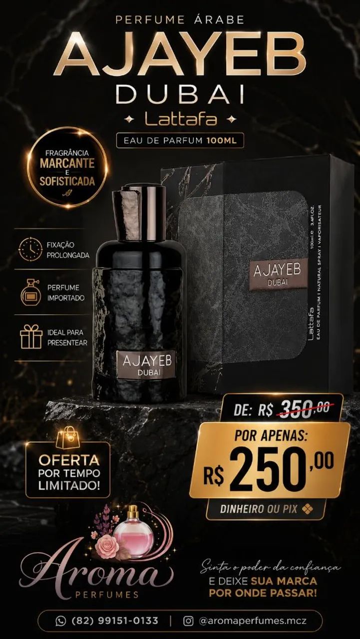 Perfume Ajayeb Dubai EDP 100ml Lattafa