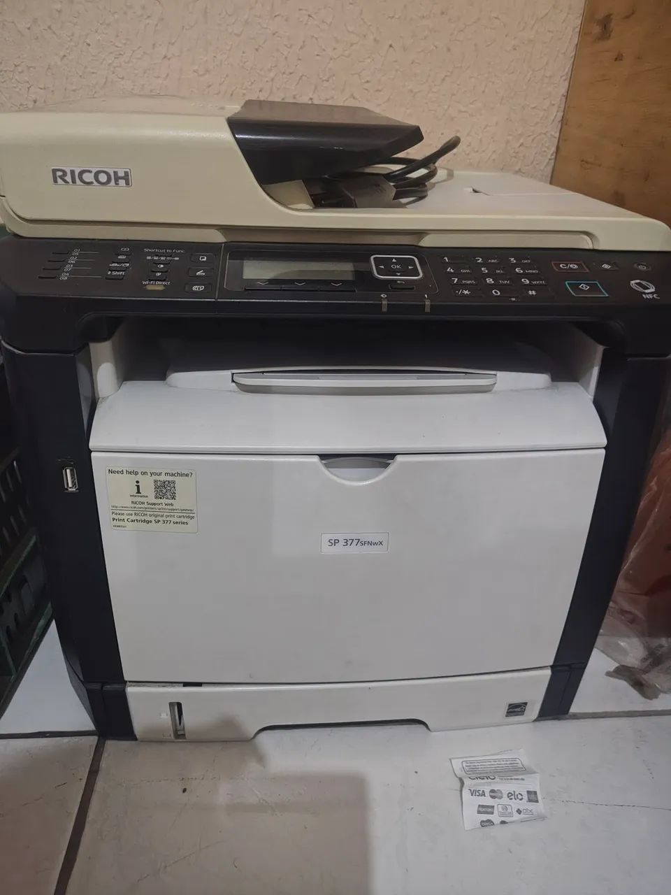 Impressora Ricoh com defeito