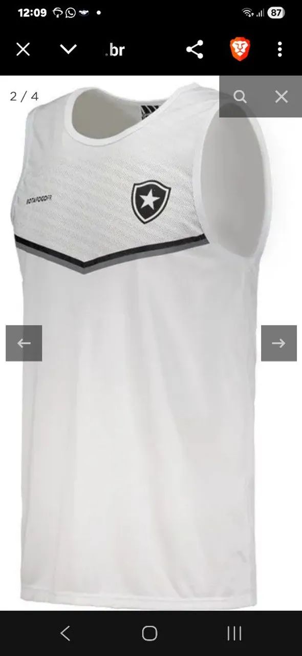 Camiseta Do Botafogo Braziline - Foto 2