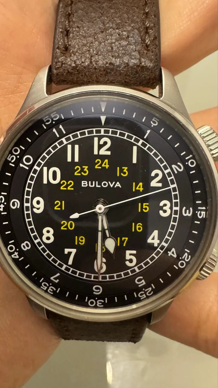 Relógio Bulova A-15 Pilot Military 96A245 - Foto 4