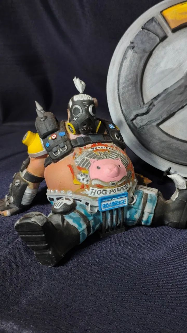 Action Figure Roadhog (overwatch) Com Base