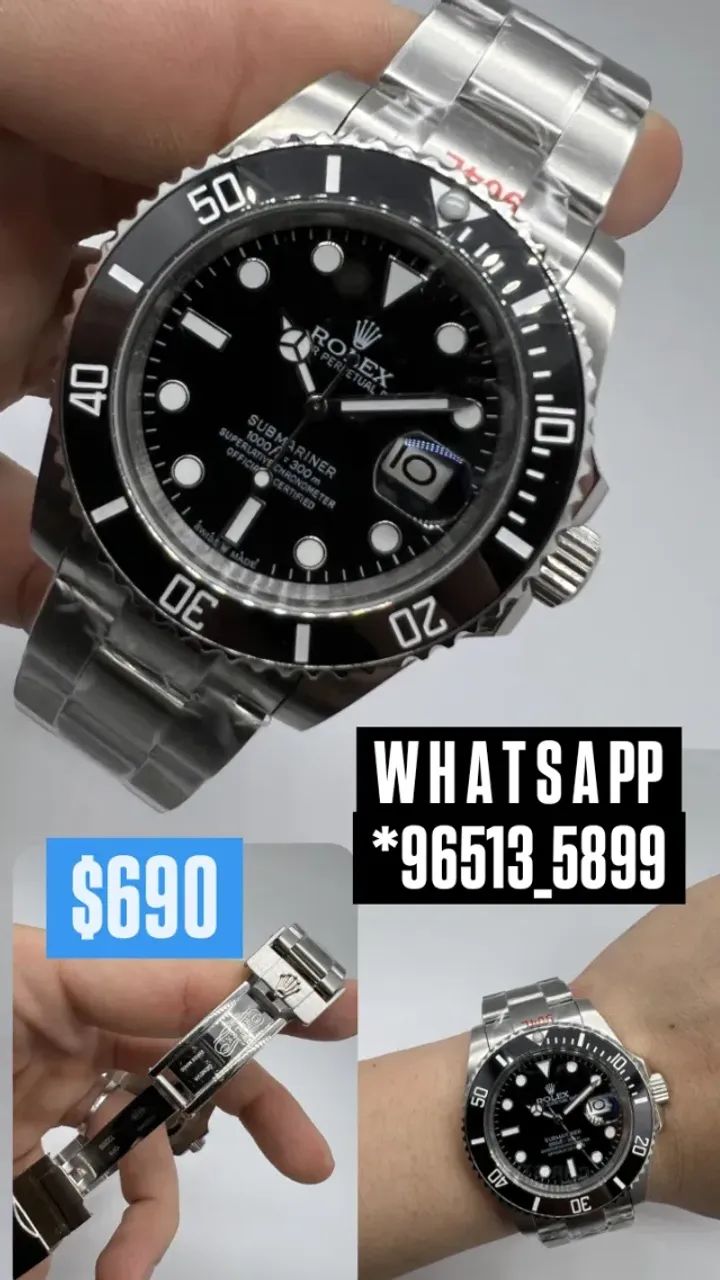 Relógio ROLEX SUBMARINER AUTOMÁTICO _ PREMIUM AAA+