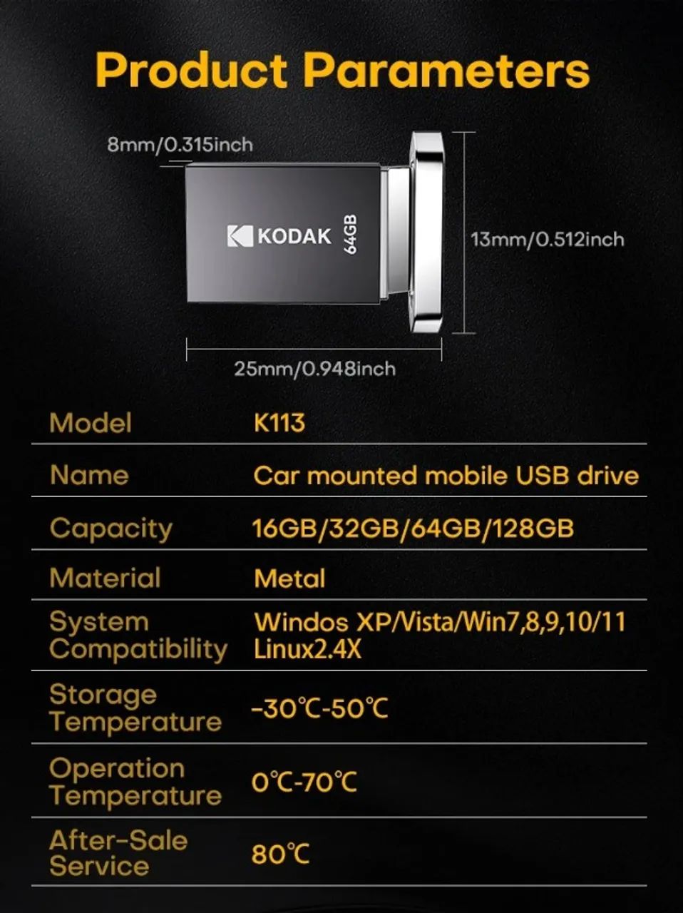 Pen Drive Original Kodak 64GB Usb 3.2 K113 Pc Notebook PenDrive - Foto 6