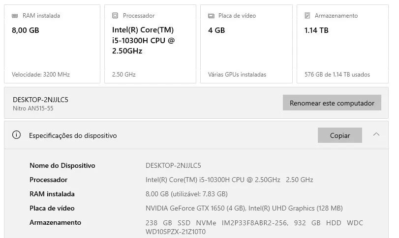 Notebook ACER NITRO 5 - Foto 4
