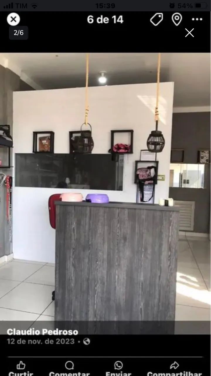 Balcão preto