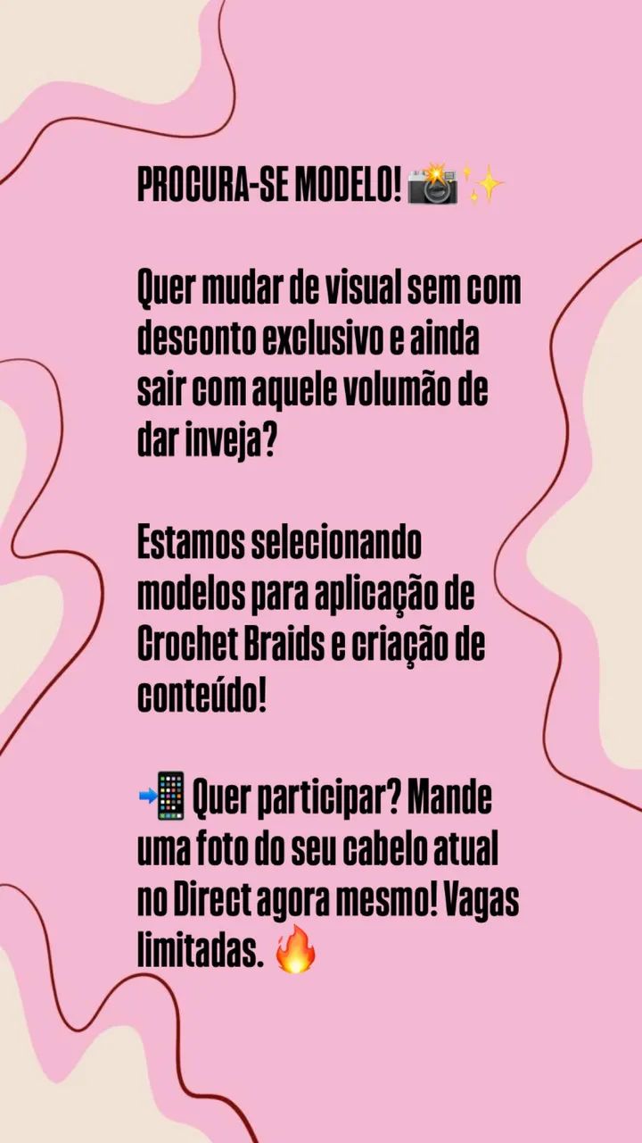 Modelo para Crochê Braids