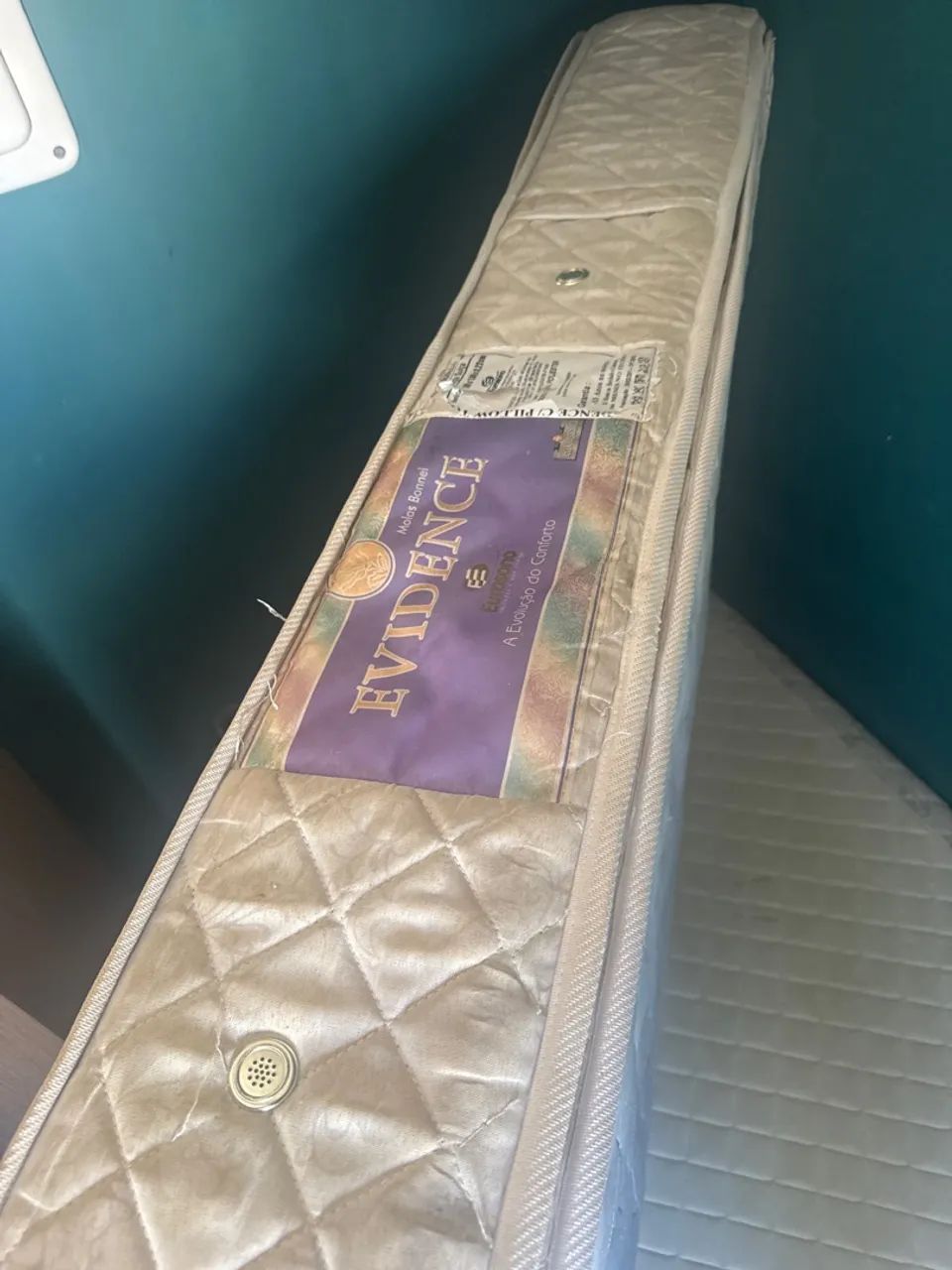 Cama box e colchão de molas ensacadas solteirão americana - Foto 4