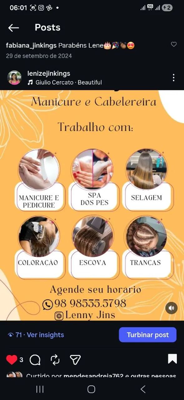 Lenny manicure e cabelereira