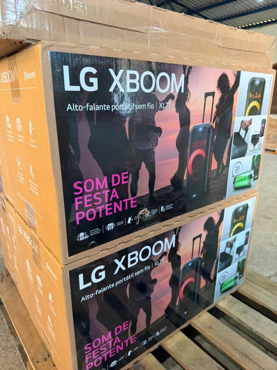 LG XBOOM XL7T CAIXA DE SOM 