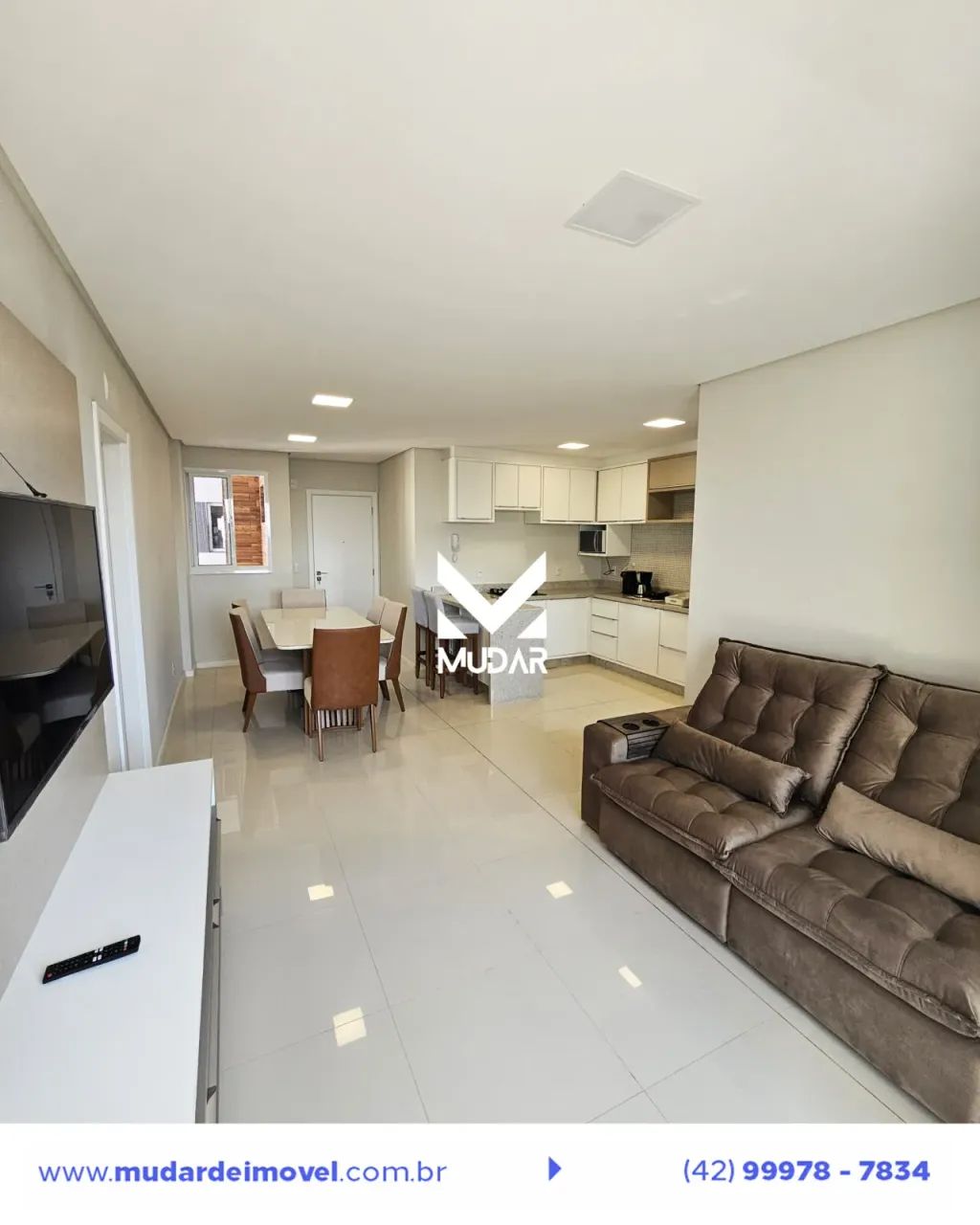 Apartamento novo e mobiliado 3 quartos sendo 1 suíte Edifício Pablo Vilaró - Foto 4
