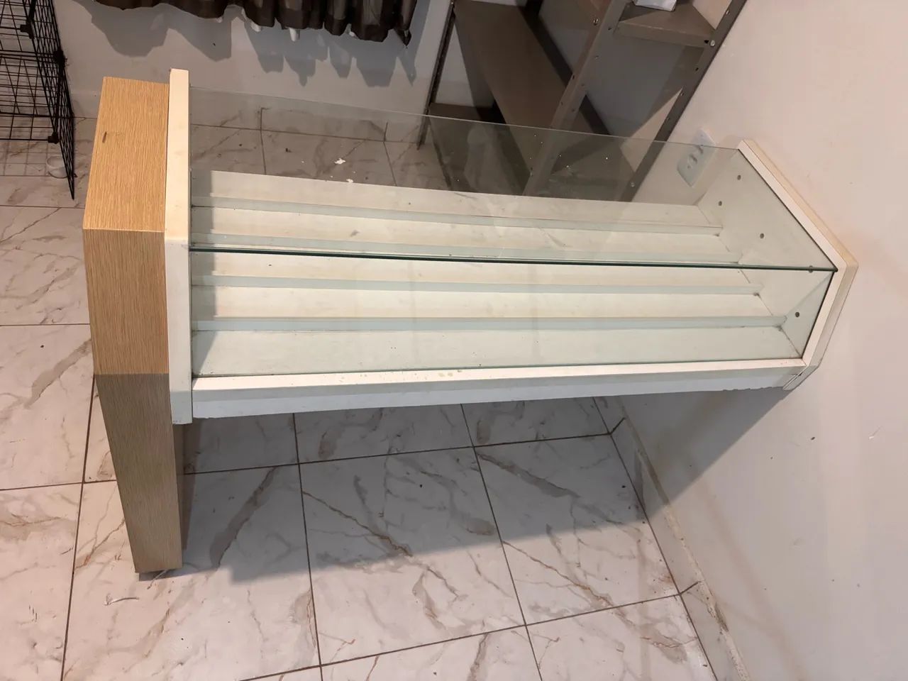 Expositor balcão de vidro