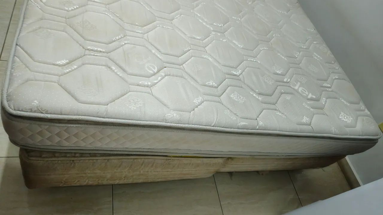 Cama Box King + Colchão King Líder - Ótimo Estado - Foto 4