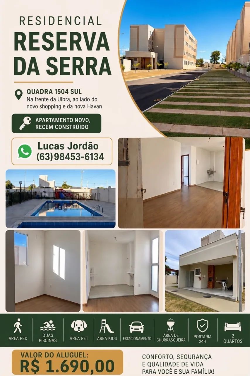 Apartamento 1.504 sul - Condomínio Reserva da Serra - Foto 3