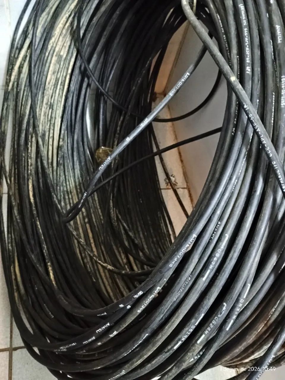 Cabo Telefônico Externo blindado Ctp Apl ASF 50 x 4 Pares com 300 Metros - Foto 4
